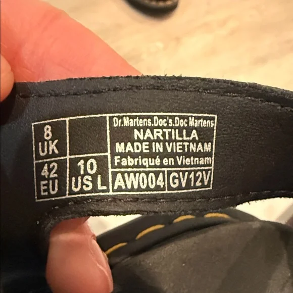 NWOT Dr Martens Nartilla Black Gladiator Sandals - Picture 6 of 6